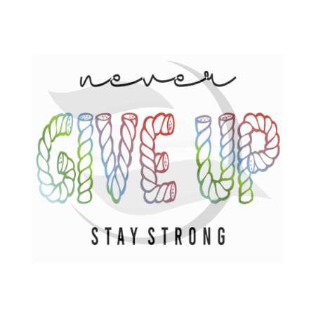 Tricou personalizat Never Give Up - imagine 2