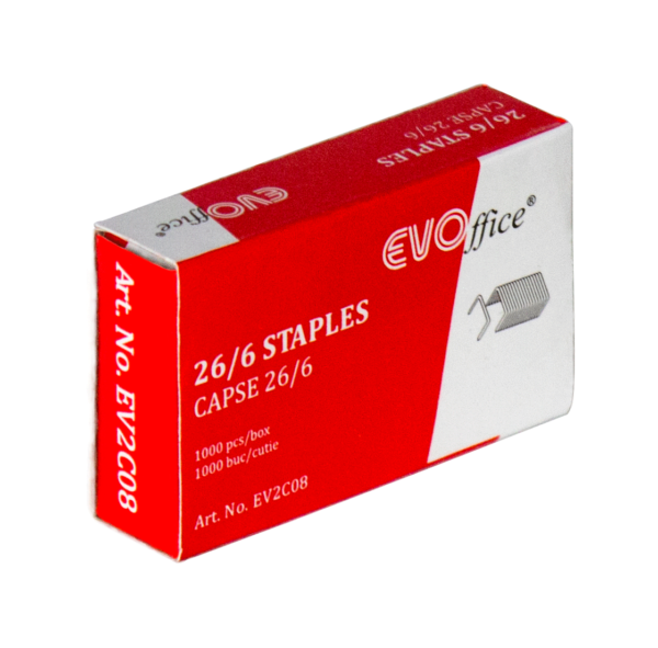 Capse 26/6, 1.000 buc/cutie EVOffice