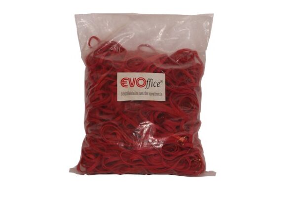 Elastice bani 5.0 mm, diametru 100 mm, 1kg/punga EVOffice
