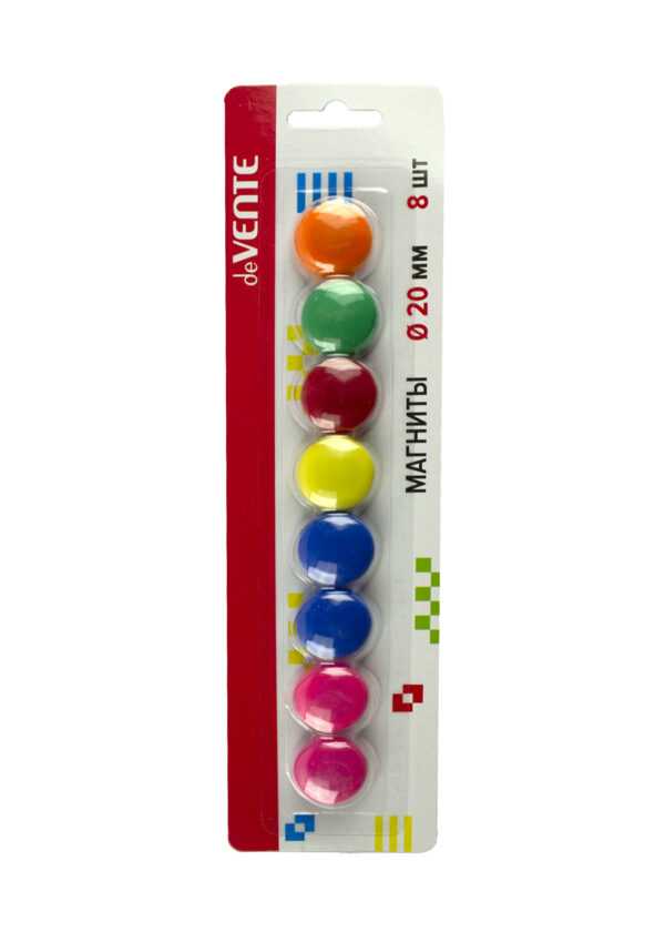 Magneti pentru tabla Ø20, 8 buc/blister