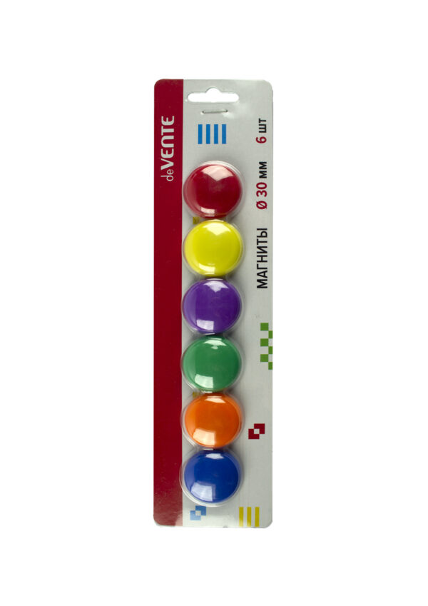 Magneti pentru tabla Ø30, 6 buc/blister