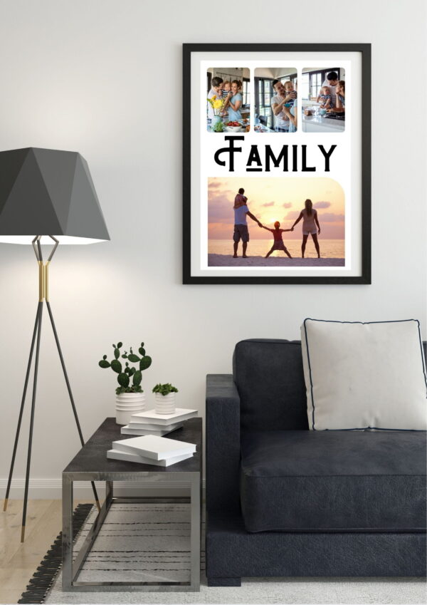 Colaj foto Family cu rama 20x30 cm