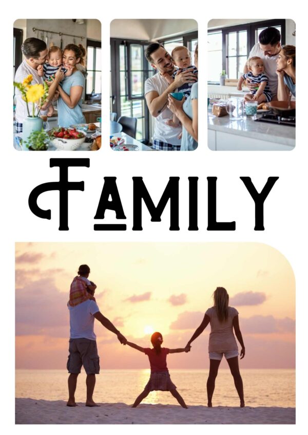 Colaj foto Family cu rama 20x30 cm - imagine 2