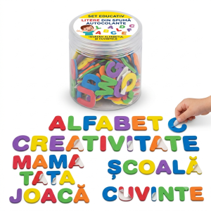 Litere din spuma autocolante,set educativ
