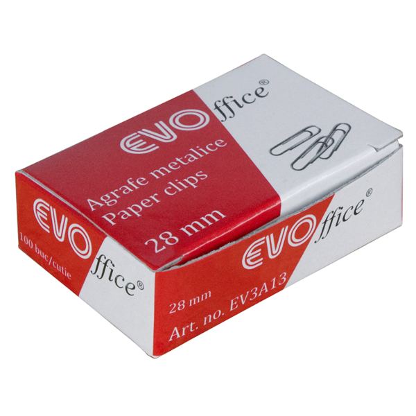Agrafe 28 mm 100 buc/cutie EVOffice