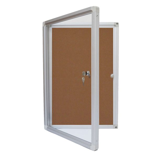 Avizier 90*120 cm (panou pluta cu geam si 2 chei) EVOffice