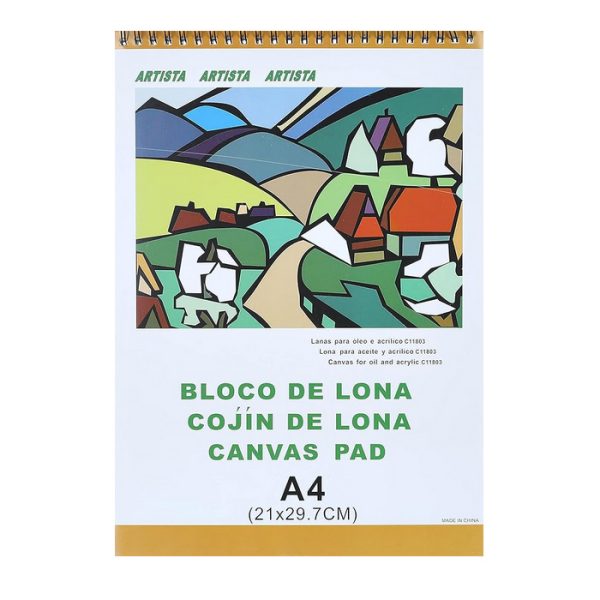 Bloc desen A4 canvas, 10 file, 280 gr