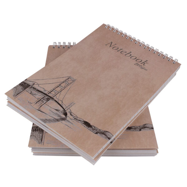 Blocnotes A5 cu microperforatii si  spira metalica, 80 file - dictando EVOffice