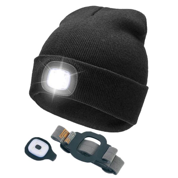 Caciula unisex cu led reincarcabil USB+banda pt prinderea lanternei pt anotimpul calduros-ne