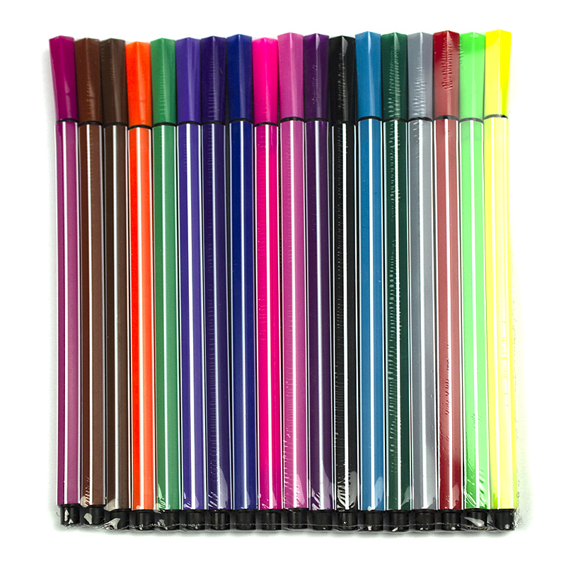 Carioci pe baza de apa, 18 culori/blister