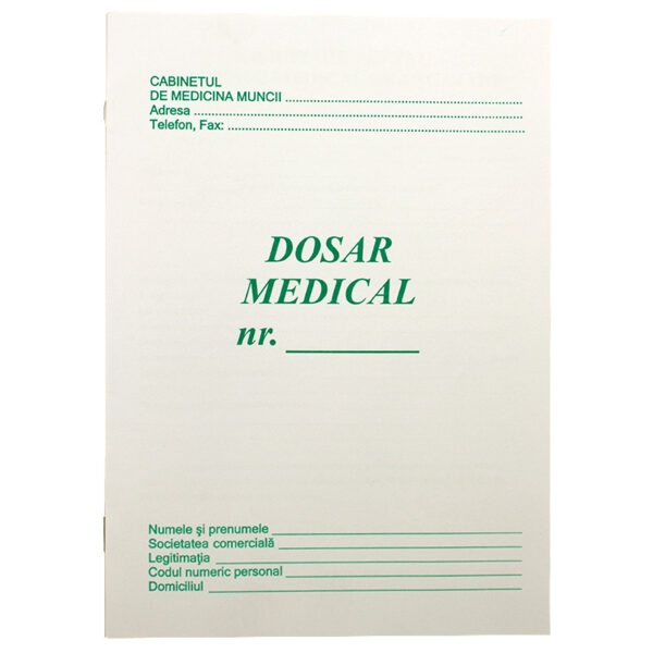 Carnet dosar medical