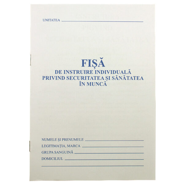 Carnet protectia muncii A5