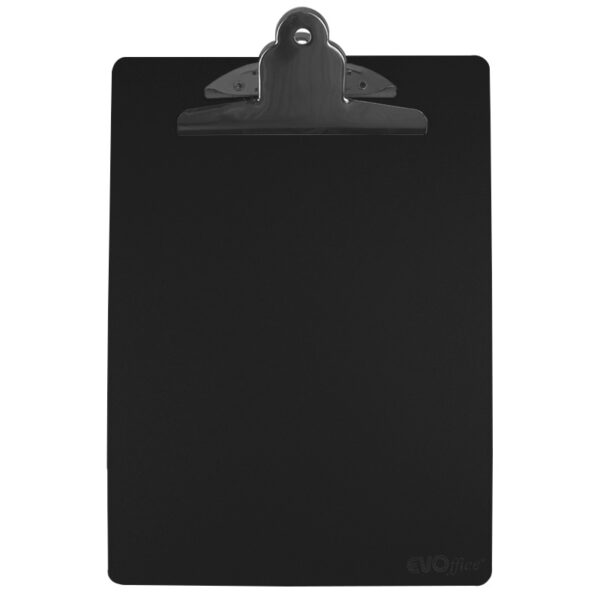 Clipboard plastic simplu A4(320*230mm) cu clema de prindere Jumbo si agatatoare-negru