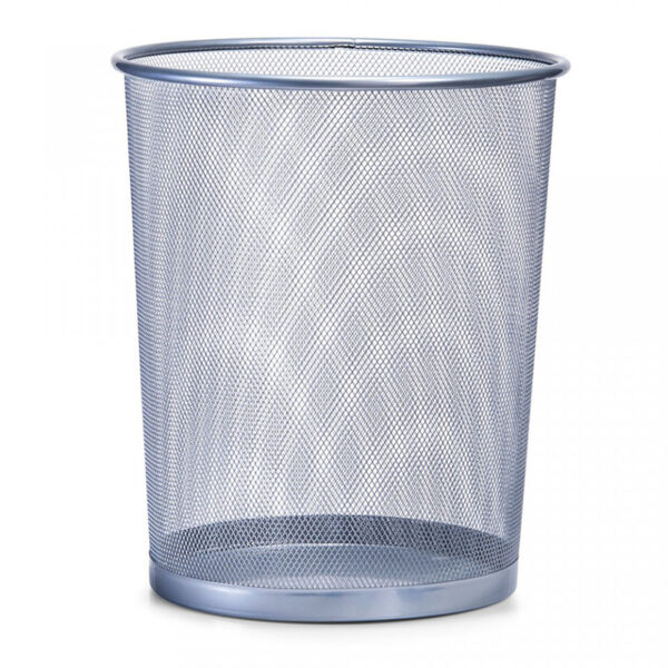 Cos birou metalic d26*h28 cm gri
