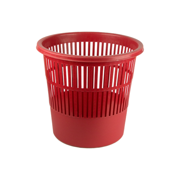Cos birou plastic 10L Ark  rosu
