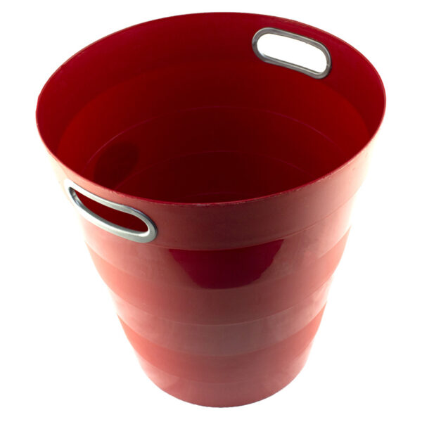 Cos birou plastic 12,5 L ( prevazut cu maner) Ark  - rosu