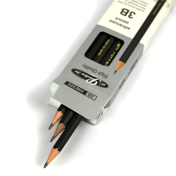 Creion grafit 3B, fara radiera, ascutit