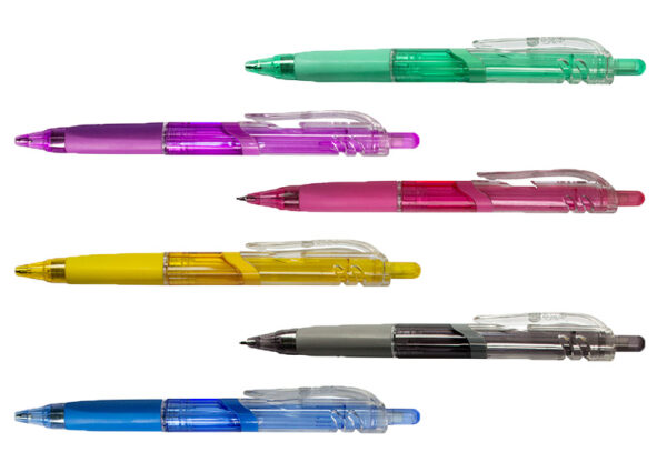 Creion mecanic 0.5mm, varf retractabil, grip, radiera incorporata Willgo Clearly