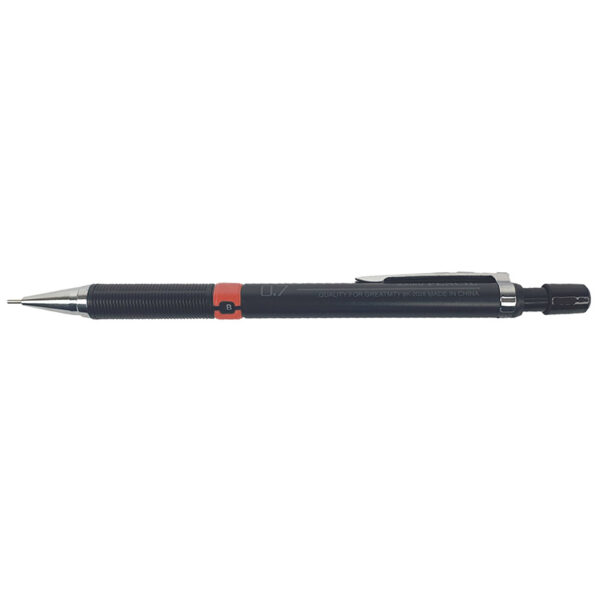 Creion mecanic 0,9mm, accesorii metalice, grip, radiera incorporata BK-2028