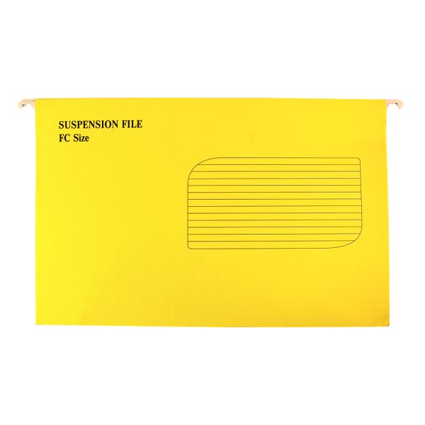 Dosar suspendat din carton FC (371*239mm) - galben