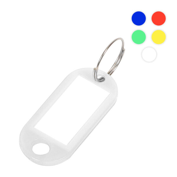 Etichete - suport plastic pentru chei 10buc/set EVOffice - albe