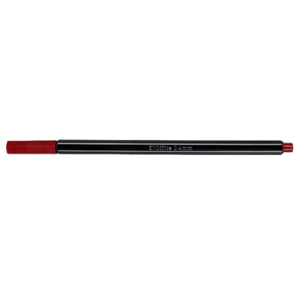 Fineliner, forma hexgonala, varf 0.4 mm EVOffice - rosu