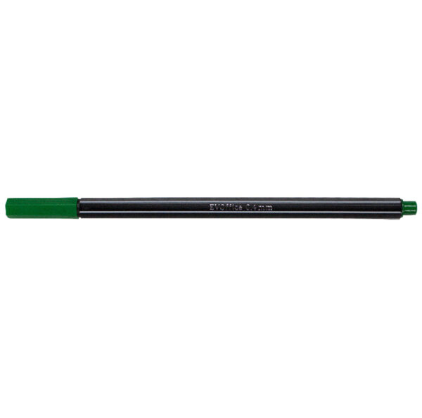 Fineliner, forma hexgonala, varf 0.4 mm EVOffice - verde
