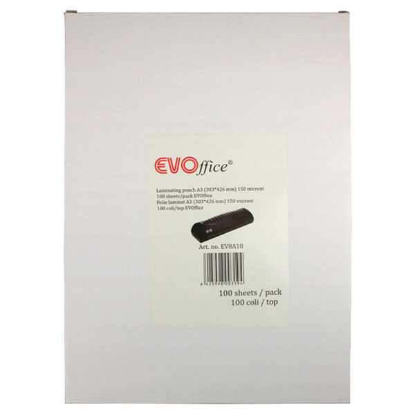 Folie laminat A3 (303*426 mm)150 microni 100 coli/top EVOffice