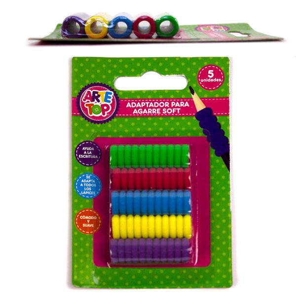 Grip cauciucat pentru creioane 5 buc/set