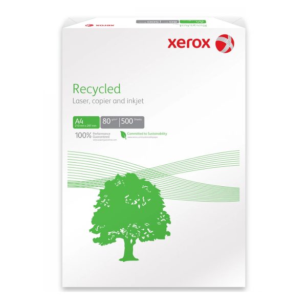 Hartie copiator reciclata A4, 80 g/mp, 500 coli/top Xerox Recycled