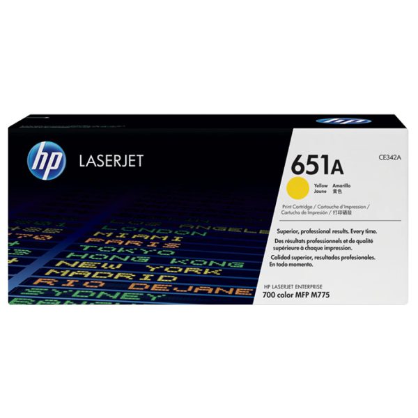 Hp 651A yellow laserjet cartridge CE342A oem