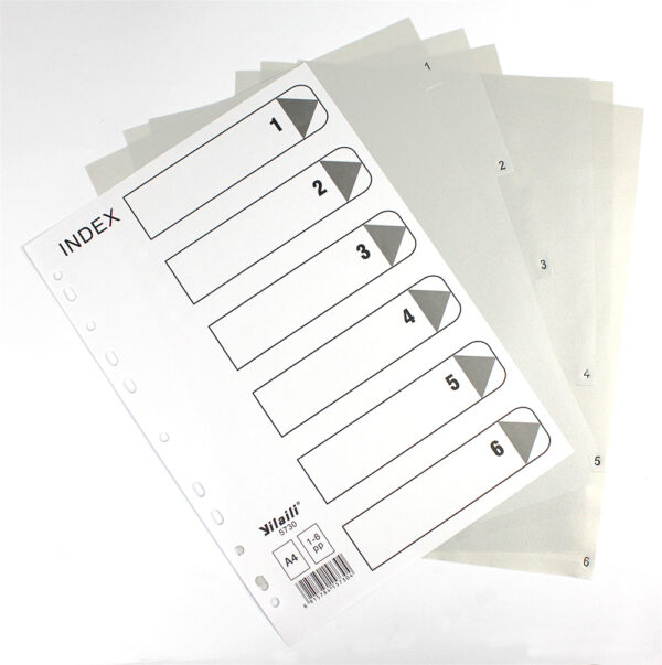 Index plastic 1-6 cod 5730