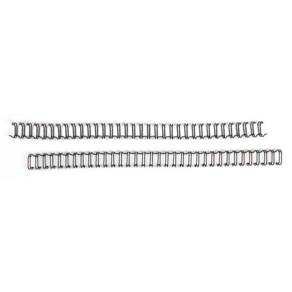 Inele metalice 9.5mm (3/8") pt 50-65 coli, 100 buc/cutie EVOffice - negru