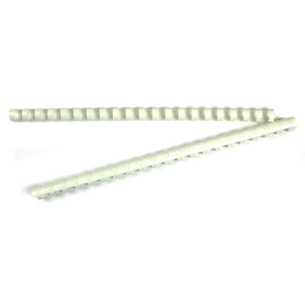 Inele plastic 14 mm, max 125 coli. 100buc/cut EVOffice alb