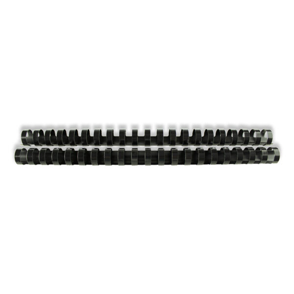 Inele plastic 18 mm, max 165 coli, 100buc/cut EVOffice - negru
