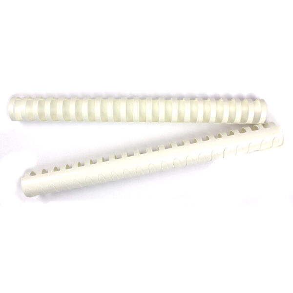 Inele plastic 28 mm, max. 270 coli, 50 buc/cutie EVOffice - alb