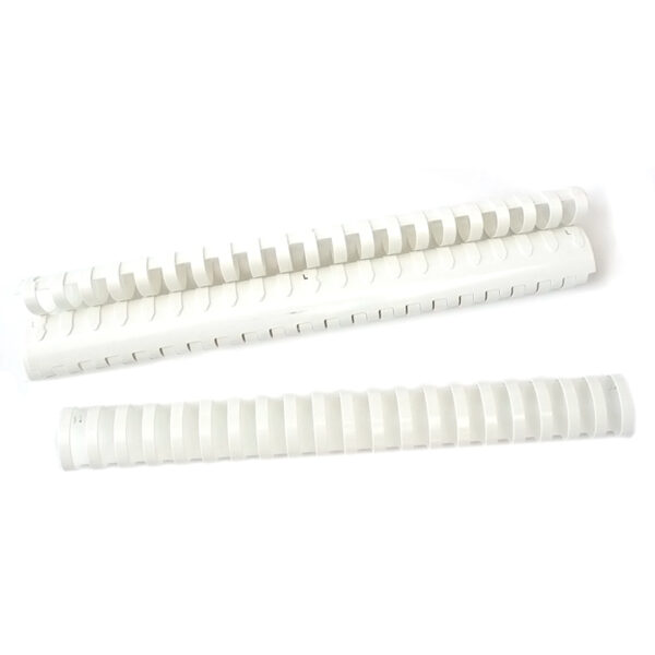 Inele plastic 32 mm, max 300 coli, 50buc/cutie EVOffice - alb