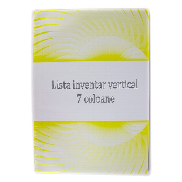 Lista inventariere vertical A4 7 coloane