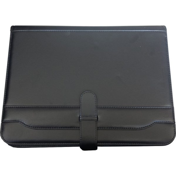 Mapa imitatie piele A4 (330*250*25 mm) pt conferinte cu clapa - negru