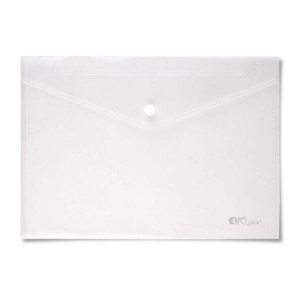 Mapa plastic A4, 160 microni cu capsa EVOffice - transparent clar