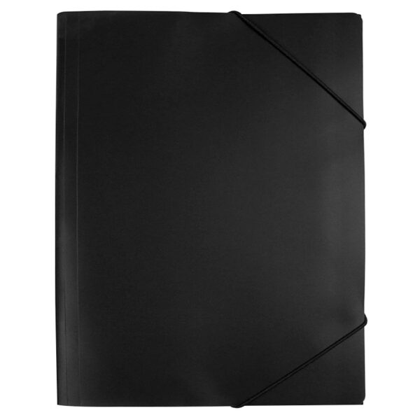 Mapa plastic A4 (318*237mm) cu elastic EVOffice - negru