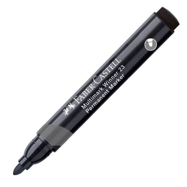 Marker Permanent negru varf rotund Multimark Winner23 Faber Castell
