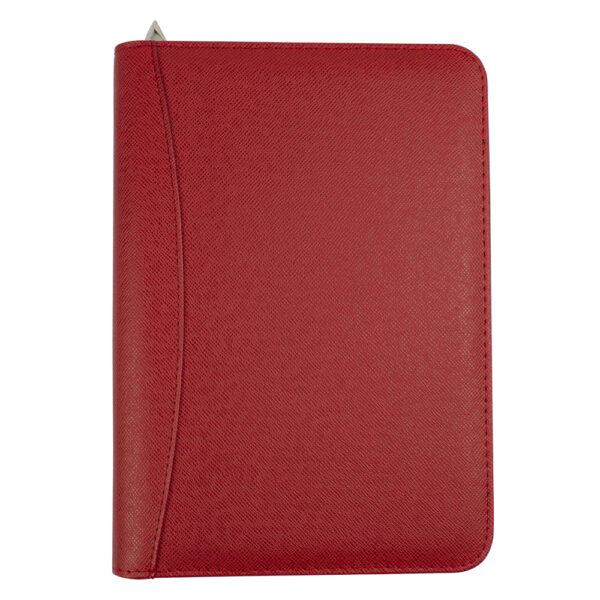 Organizer mare 25.2 *18 cm cu calculator, inchidere cu fermoar rosu