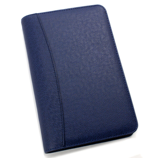 Organizer mic 21.3 * 13.7 cm cu calculator, inchidere cu fermoar albastru
