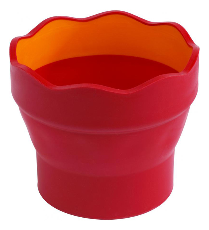 Pahar pictura cu capac Click-Go Faber-Castell - roz