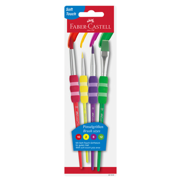 Pensule soft touch 4buc/set Faber-Castel