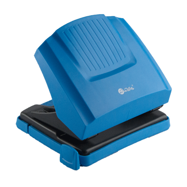 Perforator plastic cu rezistenta mare la impact, 30 coli Willgo -albastru