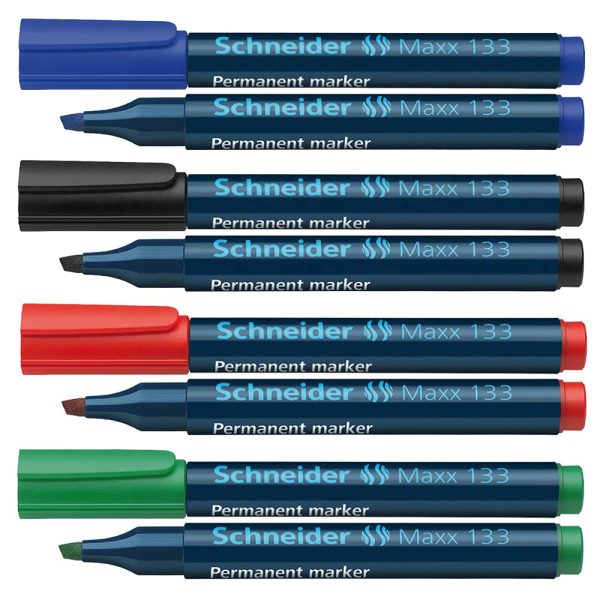 Permanent marker varf tesit 1-4mm Schneider Maxx 133 - negru