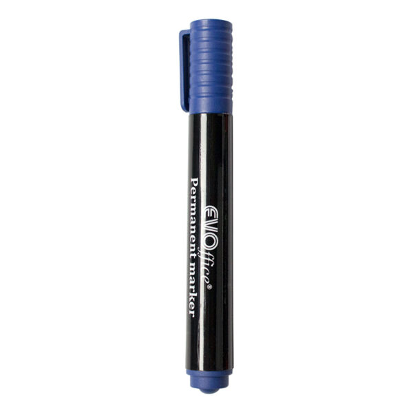 Permanent marker varf tesit EVOffice 8006 - albastru