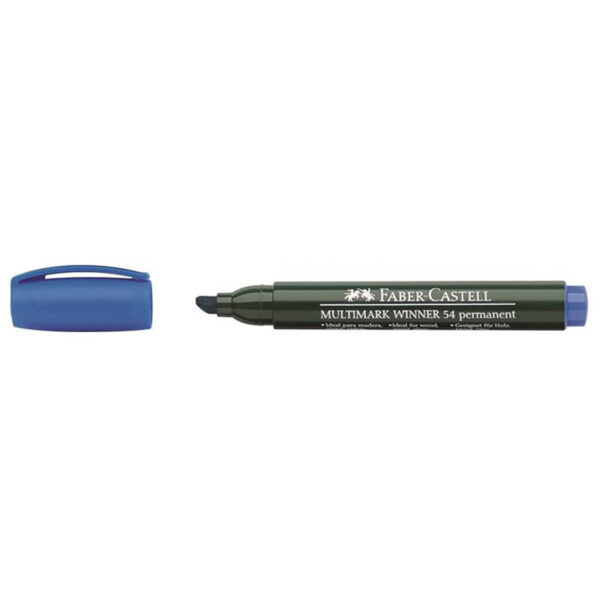Permanent marker varf tesit Multimark Winner 54 Faber-Castell-albastru